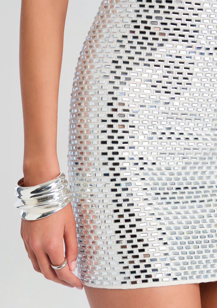 Retrofete Avanyah Knit Dress - White XS Retrofete Avanyah Knit Dress - White XS
