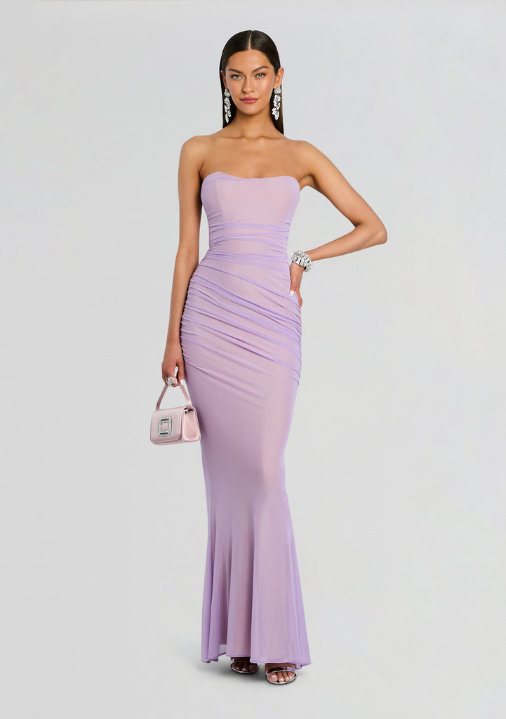 retrofete Quintessa Mesh Dress in Lavender retrofete Quintessa Mesh Dress in Lavender