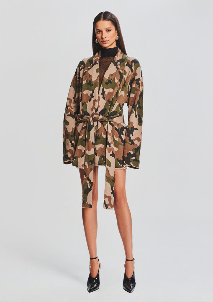 Khaki Camo Utility Shacket