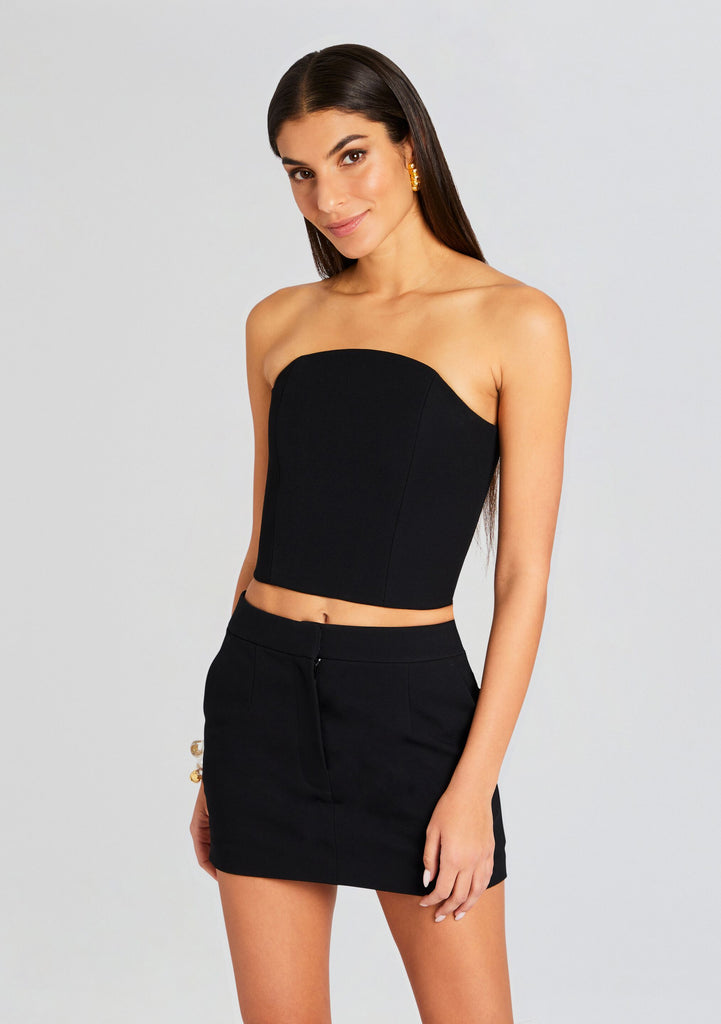 BANDEAU CORSET TOP - BLACK - COS