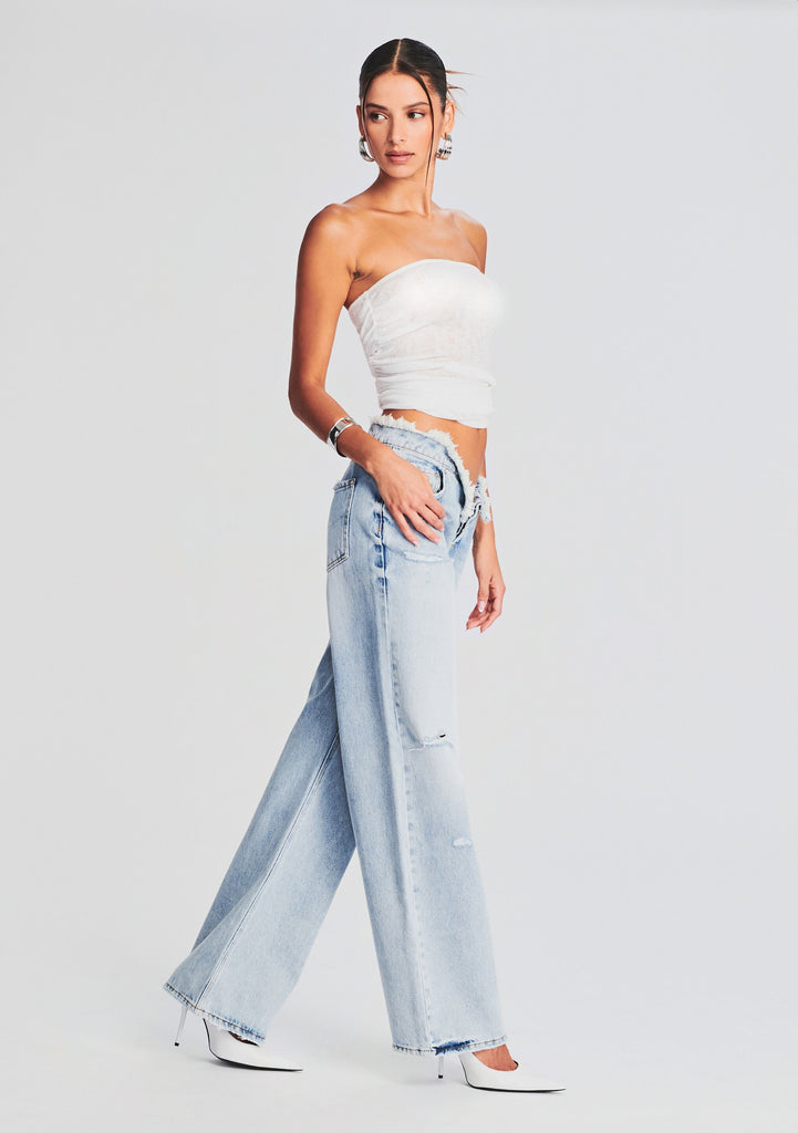 【AAKE】CORI DENIM HALF PT Girlfriend Americana Fireworks Cropped Jeans | Chico's
