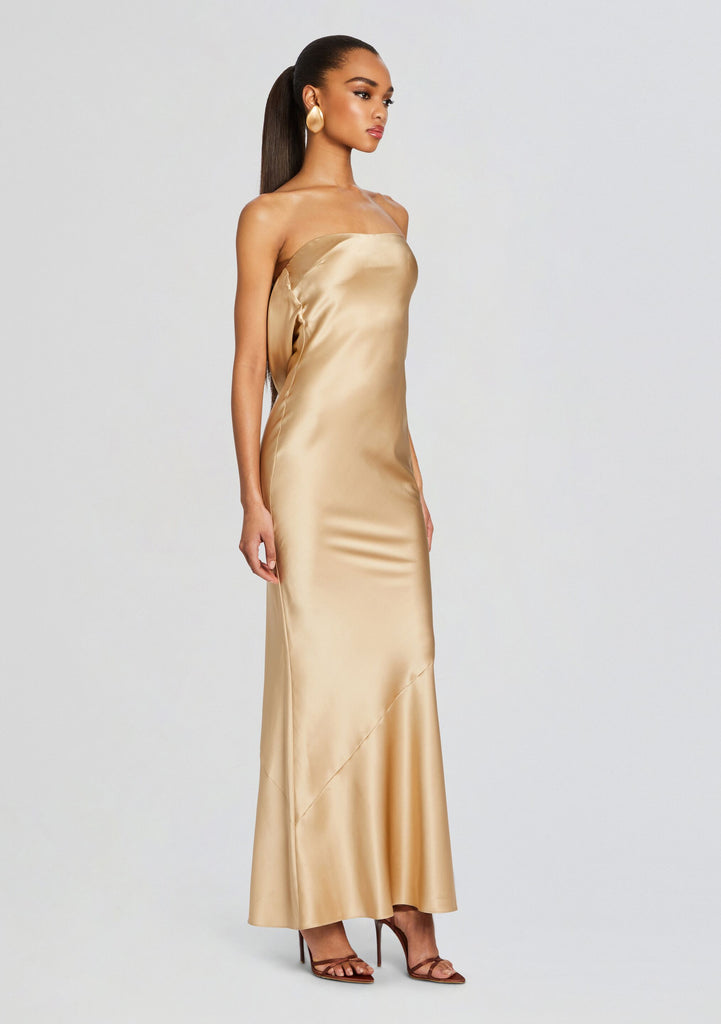 Nude Silk Dress | Keaton Dress