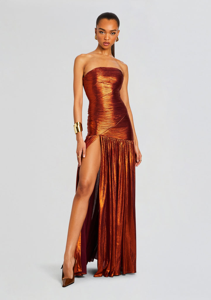 Strapless Rust Dress | Brown Chantal Dress | Retrofte Retrofete Strapless Rust Dress | Brown Chantal Dress | Retrofte Retrofete