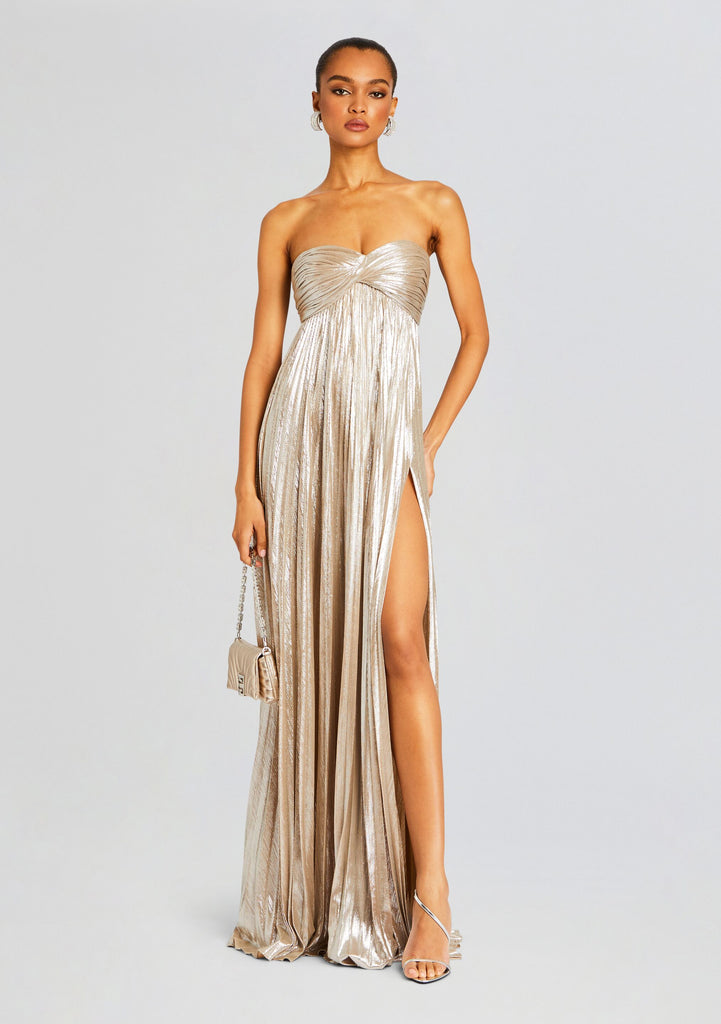 retrofte Women's Zoa Dress - Metallic - Maxi Dresses retrofte Women's Zoa Dress - Metallic - Maxi Dresses