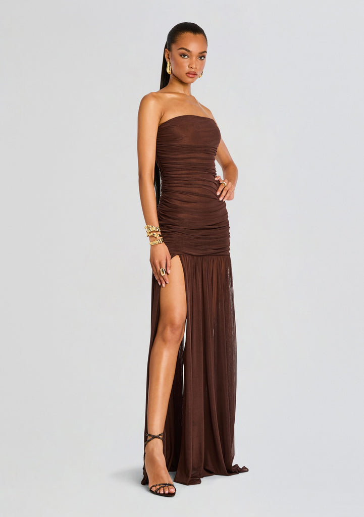 retrofete Adele Dress in Chocolate - Size XL retrofete Adele Dress in Chocolate - Size XL