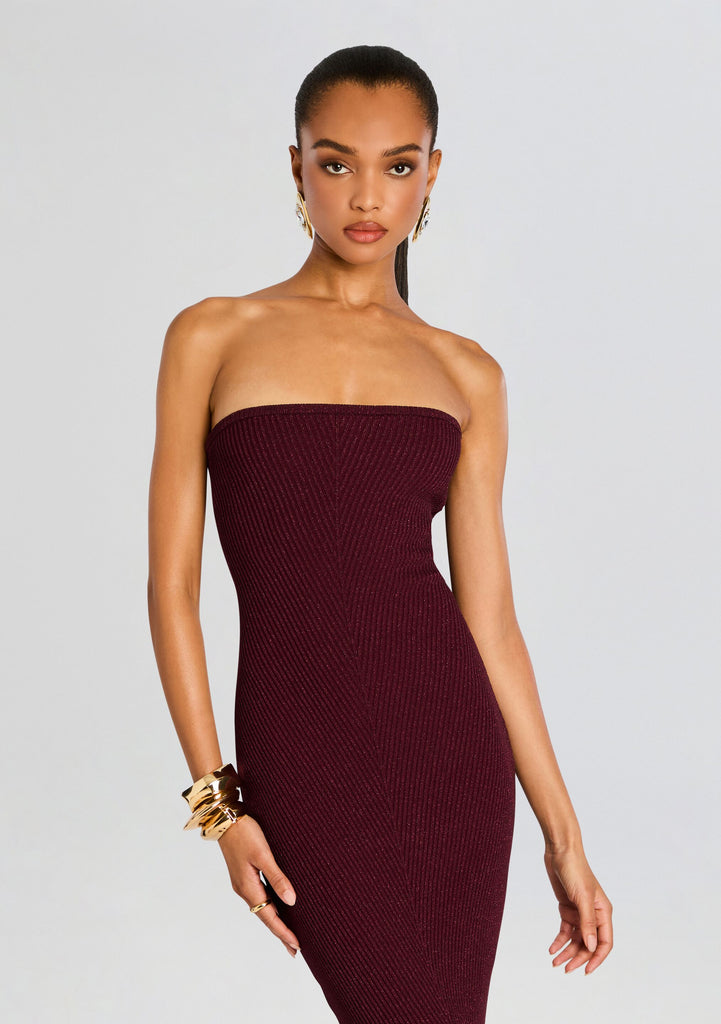 retrofete mermaid dress Blerina Metallic Knit Dress – Retrofete