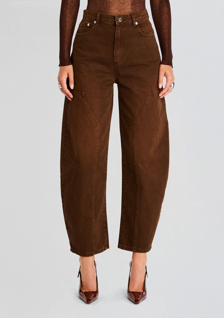 Marbel Mid Rise Barrel Jean – Retrofete