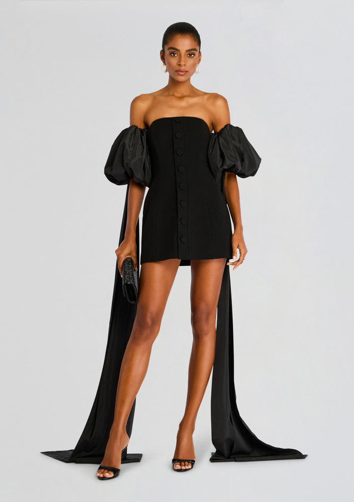 black dress with buttons Laurent Mini Button Plumes – Retrofete 100% cotton LSPACE Taura Mini Dress Package Style:#3- Tee/Tutu v-neck prom dresses