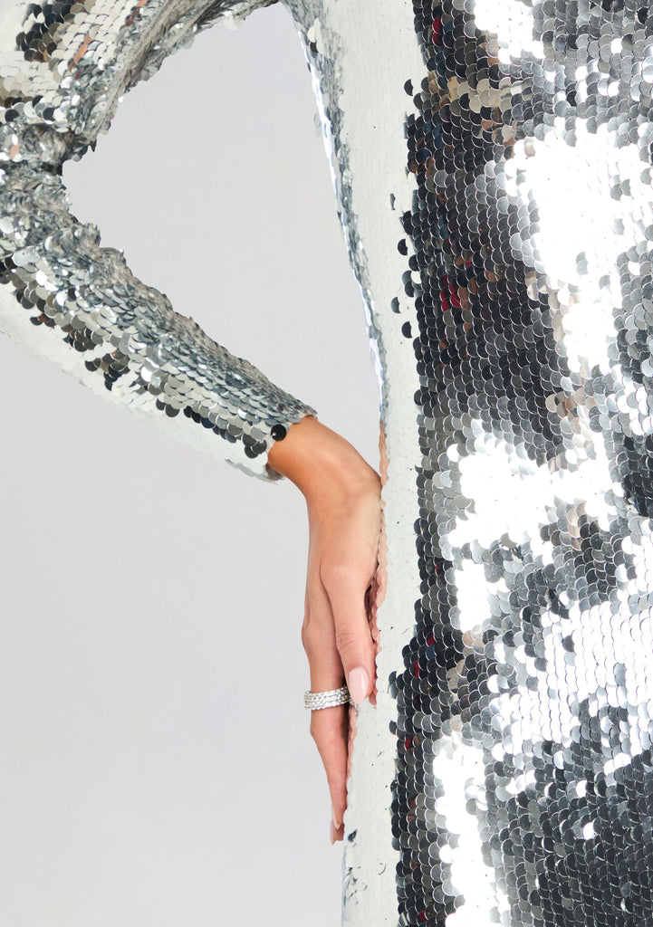 retroféte Women's Lucia Sequin Dress - Metallic