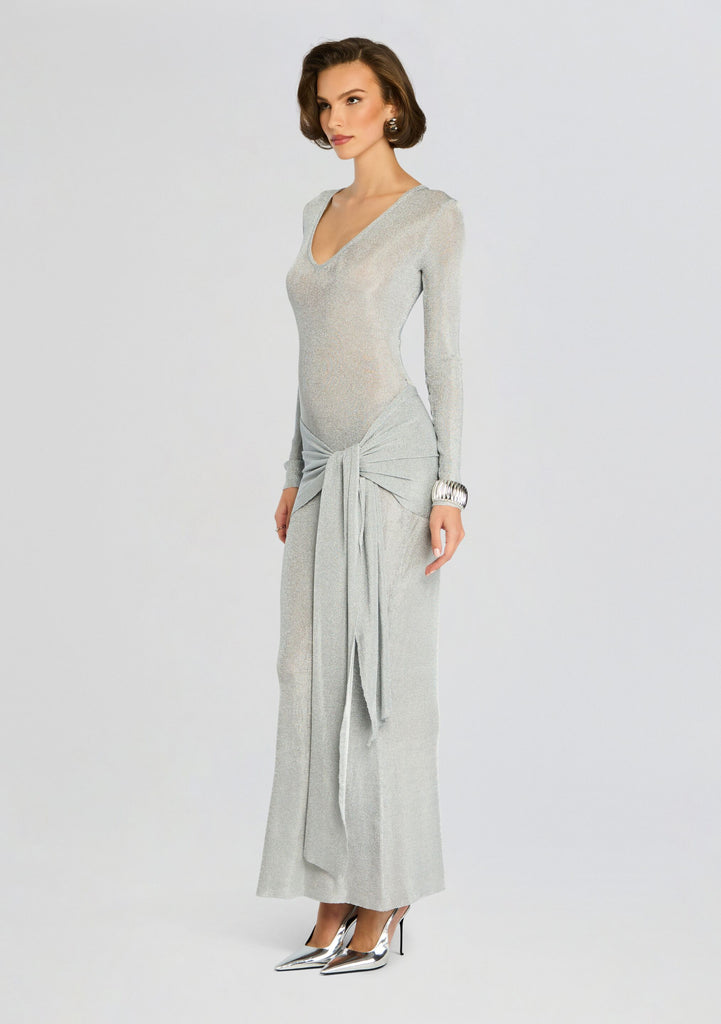 Ashera Metallic Knit Dress – Retrofete - Main Image