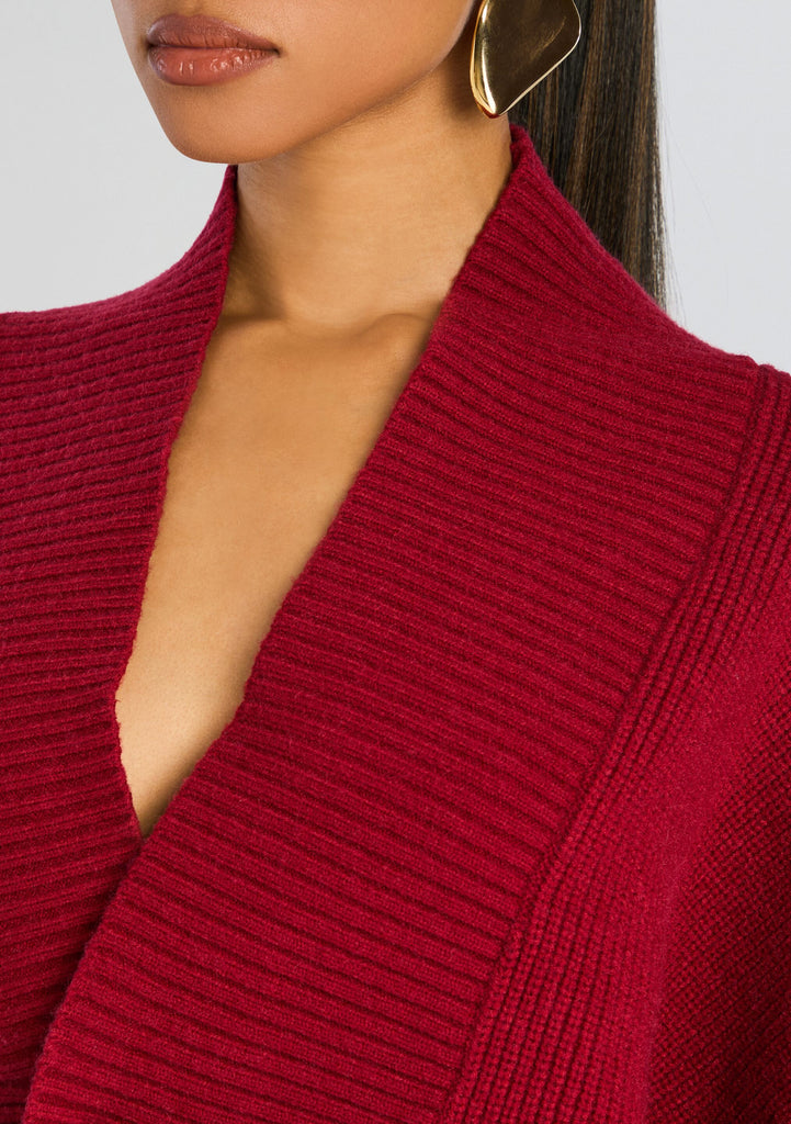 SER.O.YA Women's Neva Knit Sweater Dress - Ruby Red