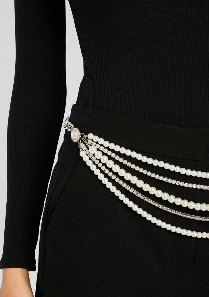 Chloe Pearl Chain Belt – Retrofete