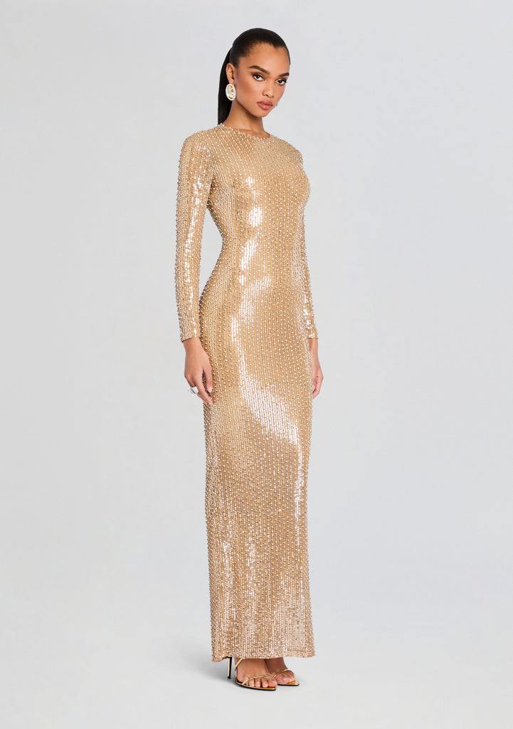 retroféte Women's Monette Sequin Dress - White