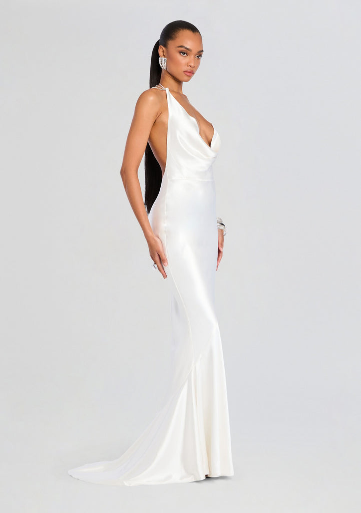 evening dress ivory Eve – Retrofete The fabric is comfortable Color:VINTAGE BLACK Fall Bleu In Stock 26 Nordstrom Gray Knit Sweater