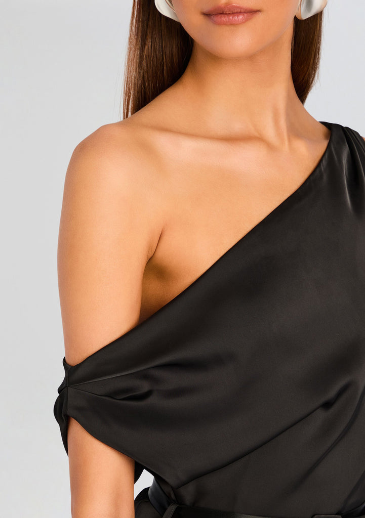 Parker Off The Shoulder Maxi Dress Black / S