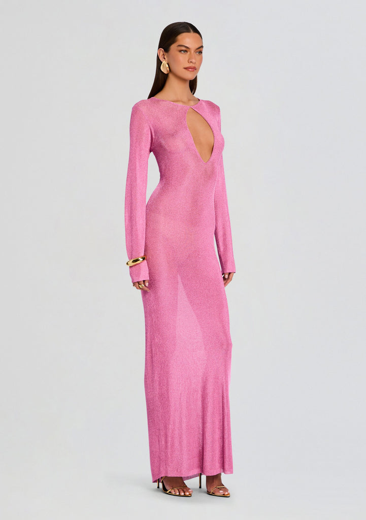 Carmel Metallic Knit Maxi Dress Retrofete Carmel Metallic Knit Maxi Dress Retrofete