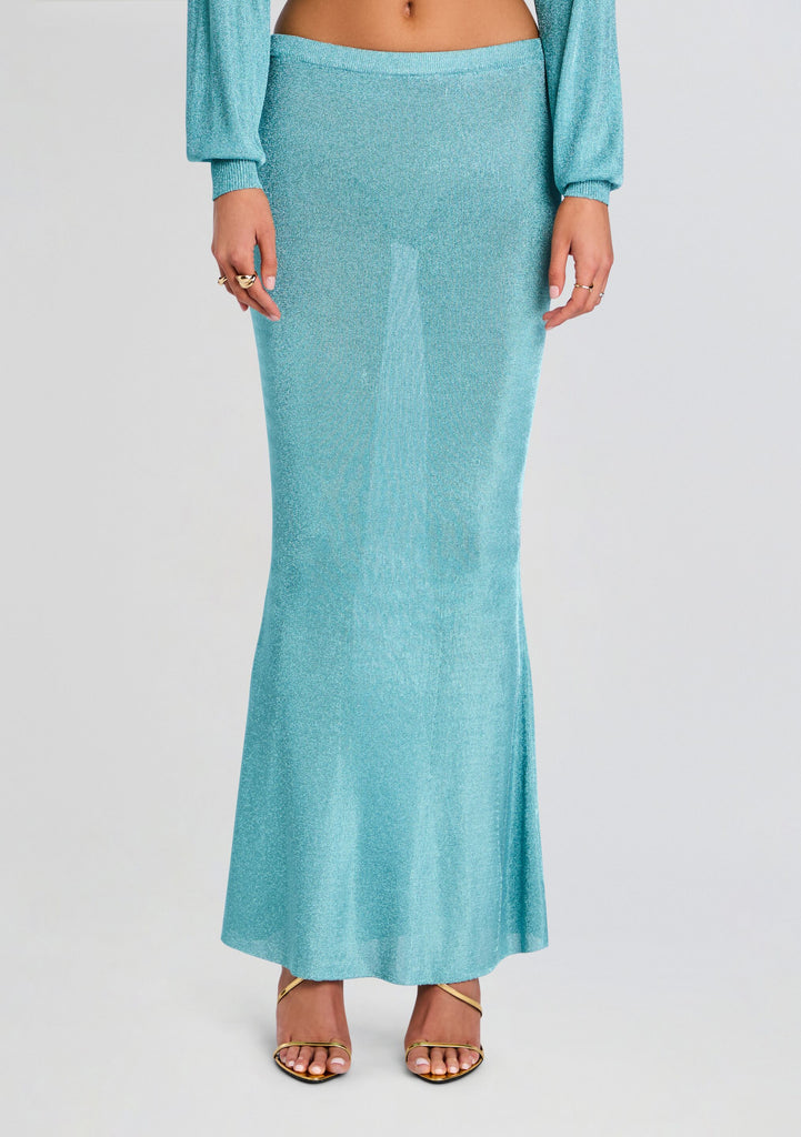 Harmony Metallic Knit Skirt – Retrofete Harmony Metallic Knit Skirt – Retrofete