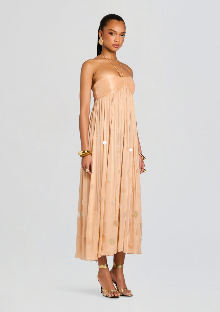 retrofte Women's Yanis Dress - White - Maxi dresses retrofte Women's Yanis Dress - White - Maxi dresses