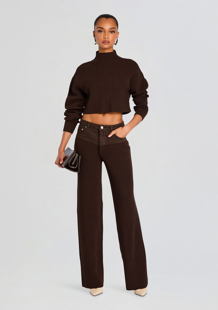 たま　HAUNT ハウント CROPPED FT C KNIT Comfort Knit Cropped Zip Up – Ptula