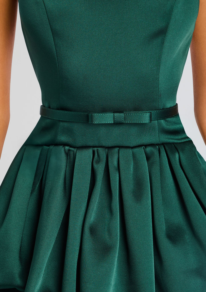 pine green dress Martina Jersey Long Dress In Pine-Green – Rhea Costa main image 0