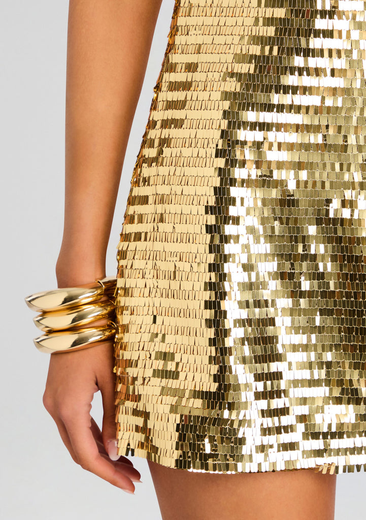 retroféte Women's Sequin Dress - White