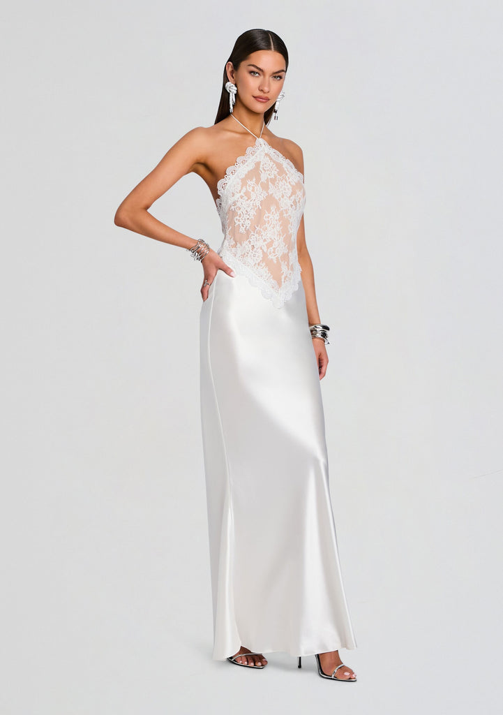 retrofete lace dress Costanza – Light Pink Floral Lace COLOR:COGNAC timepiece