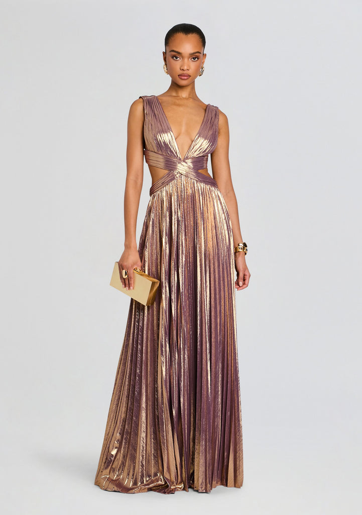 purple and gold formal dresses retroféte Women's Dracey Dress - White Does Padmé's Black Scarf Available in Gold PF25D1 Color:Jade/Emerald