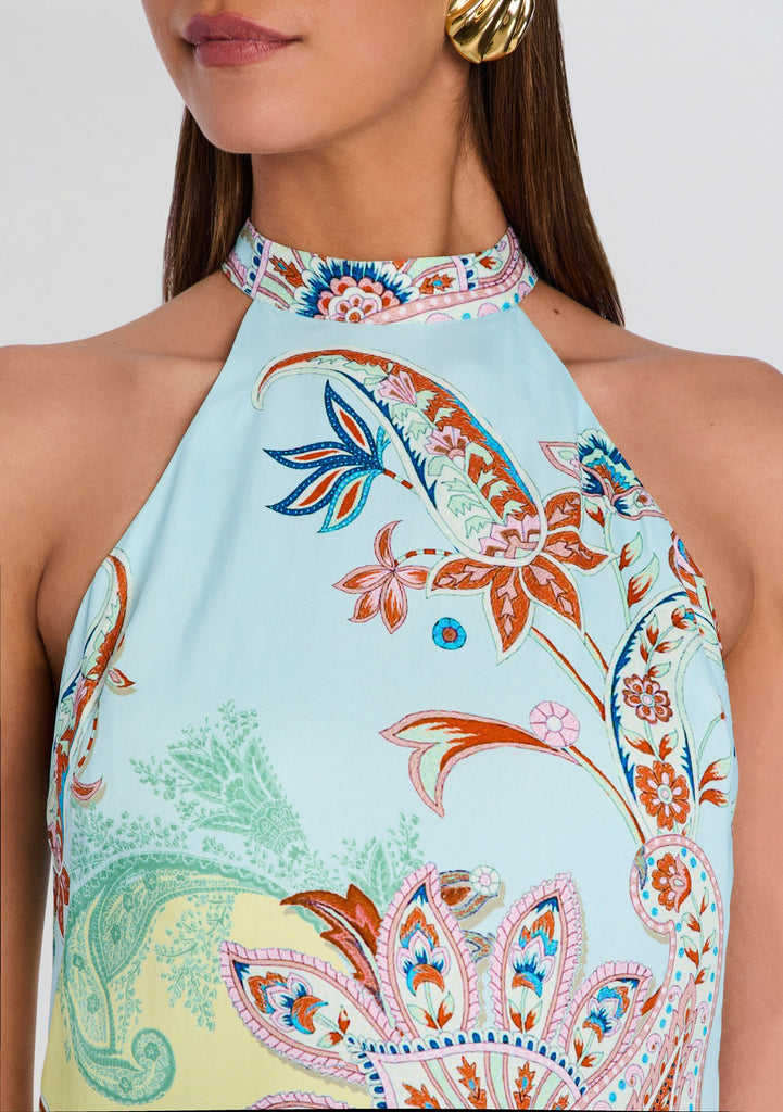 halter neck top dress Yuti Halter Mini Dress – Retrofete
