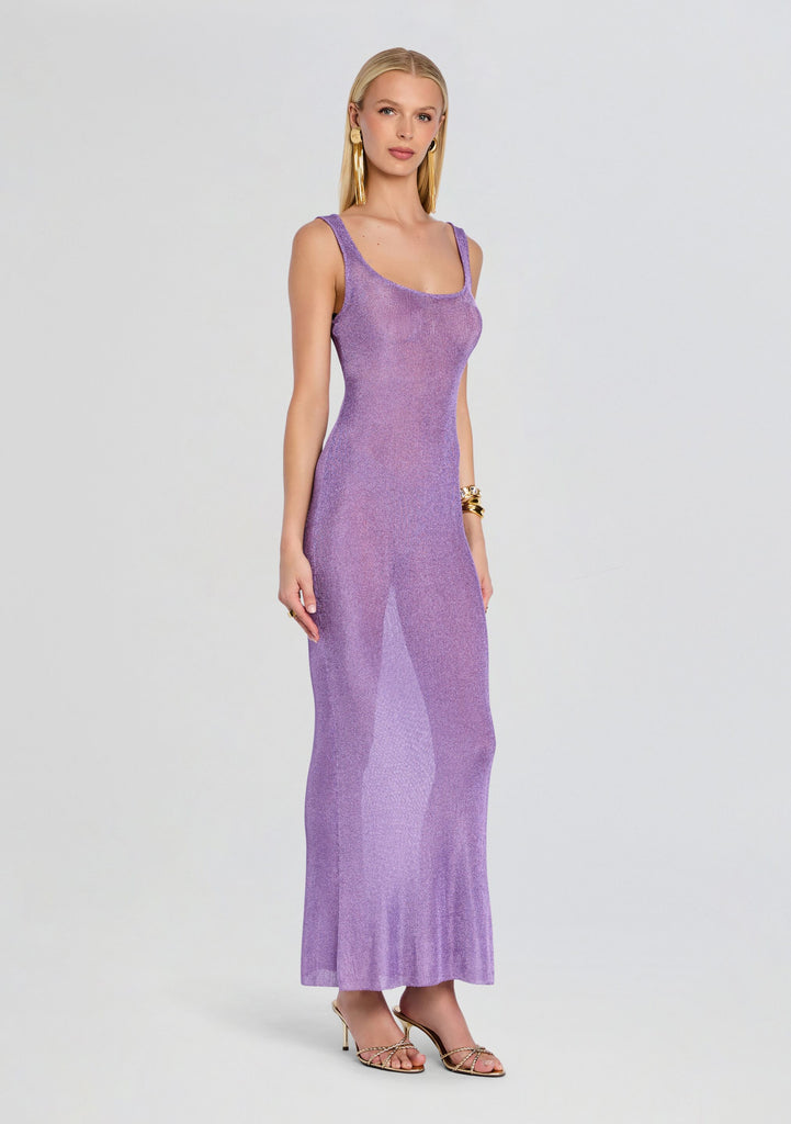 hard rock philly purple dress Blondie Nites Terri Long Placement Sequin One Shoulder Featuring a dreamy cascade of florals on a flowing canvas SEROYA Martina Dress in Purple