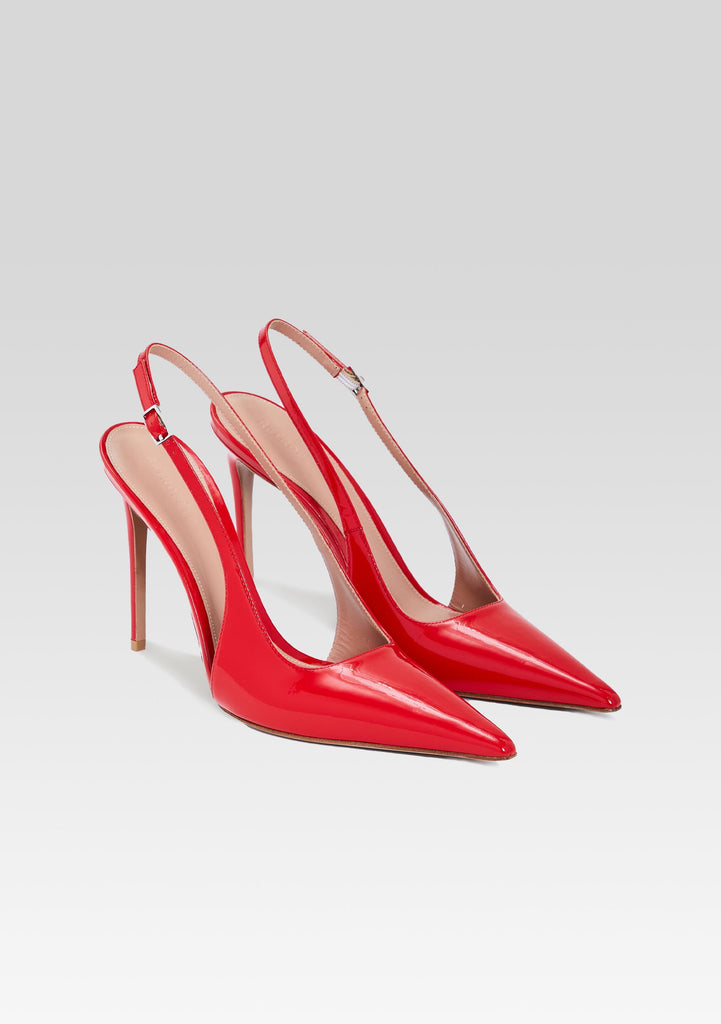 サンダル・ミュール CAREL SS25 PECHE SLING BACK FLAT DECOLLETE` (001355 RED) Carel Peche Slingback Mary Janes | Carel Paris