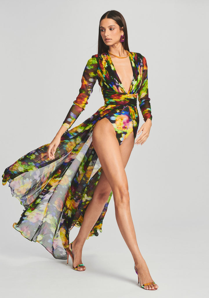 Angela Silk Chiffon Dress – Retrofete - Main Image