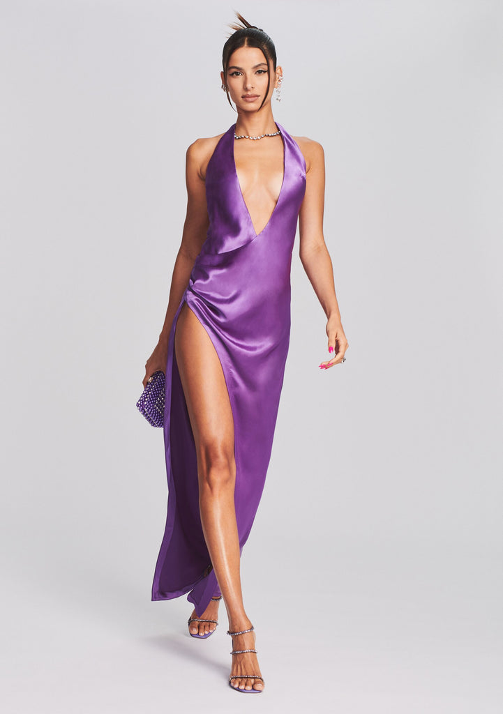 purple retrofete dress retrofete Daniele Dress in Dusty Lilac