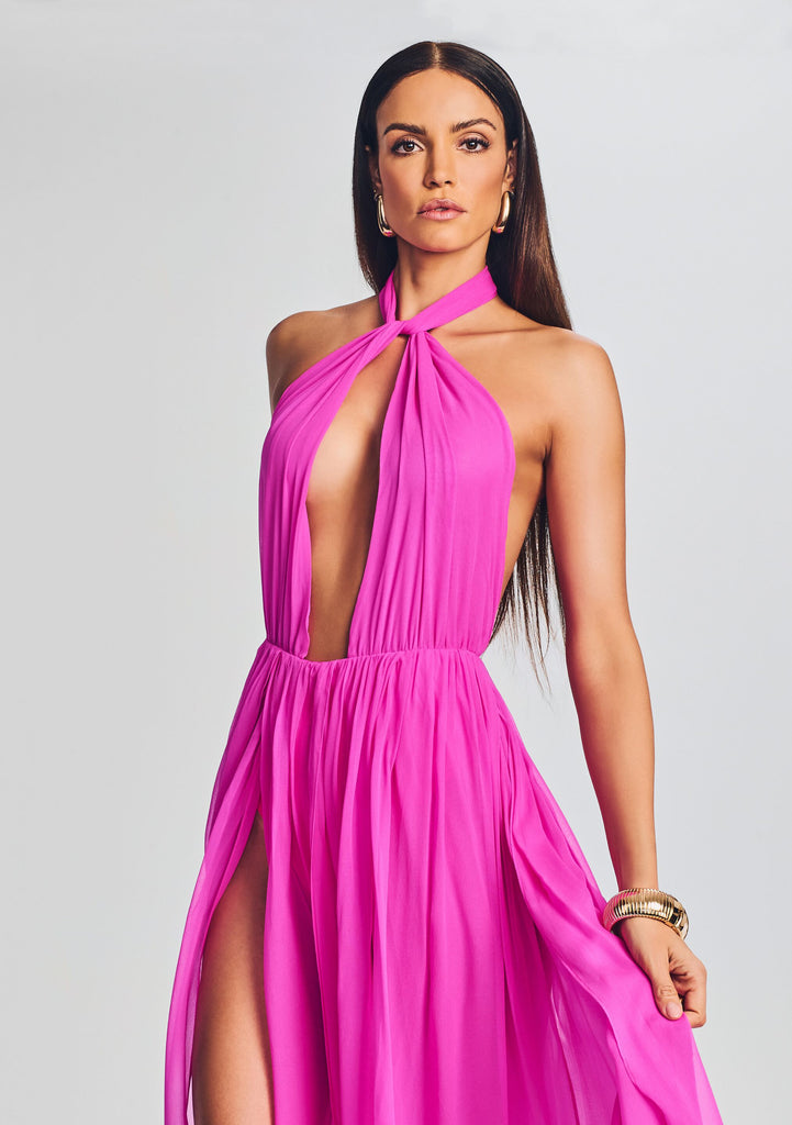 Ina Silk Chiffon Dress – Retrofete