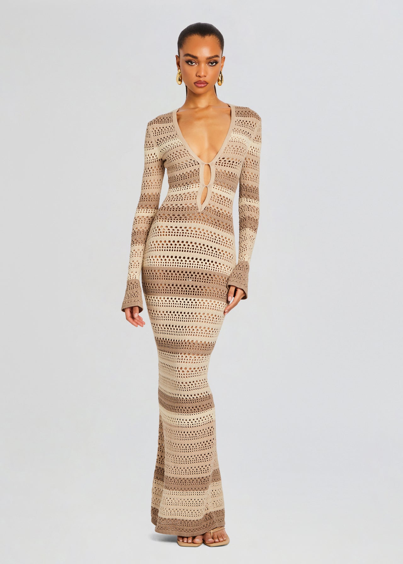Lilith Knit Crochet Maxi Dress Retrofete Lilith Knit Crochet Maxi Dress Retrofete