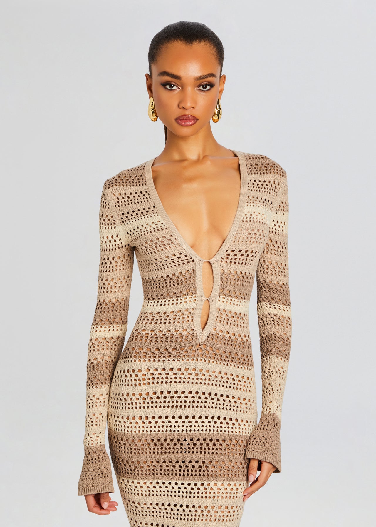Lilith Knit Crochet Maxi Dress Retrofete Lilith Knit Crochet Maxi Dress Retrofete