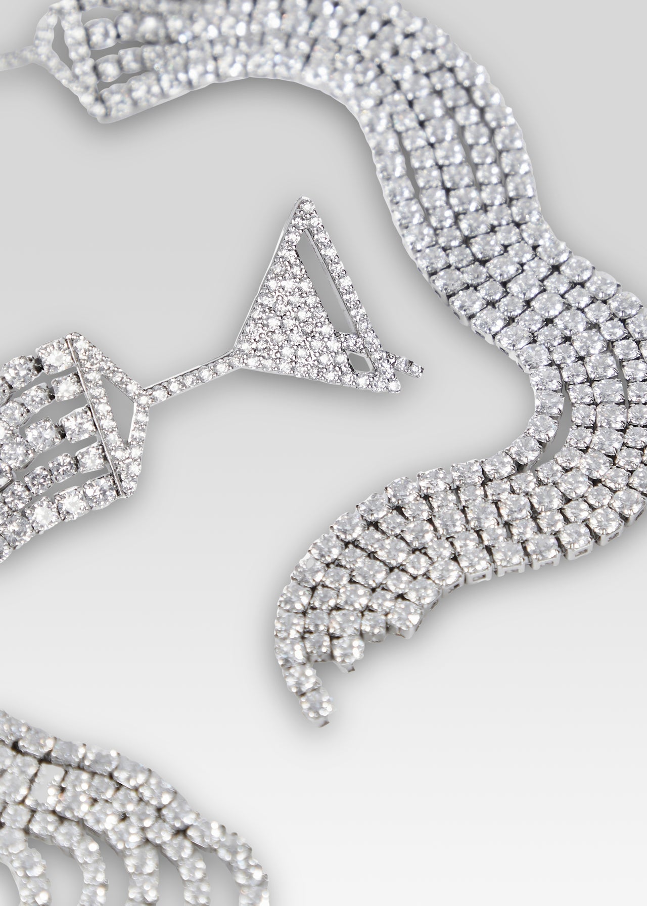 Martini Drop Crystal Earring Retrofete