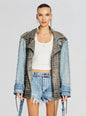 Rebel Embellished Leather Jacket
