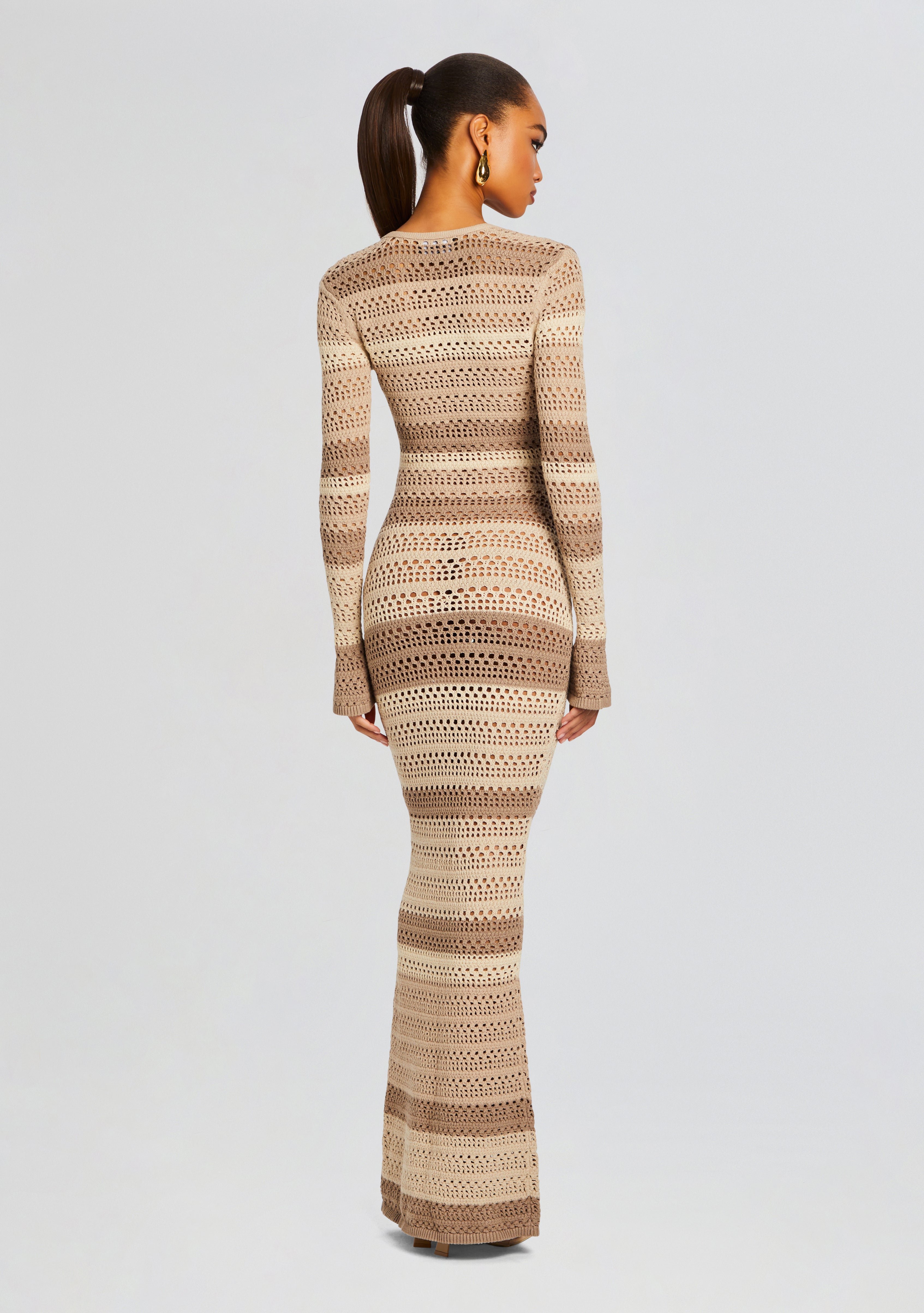 Lilith Knit Crochet Maxi Dress – Retrofete