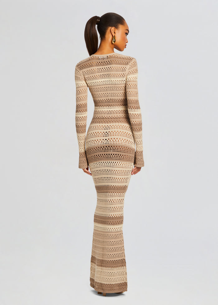Lilith Knit Crochet Maxi Dress – Retrofete