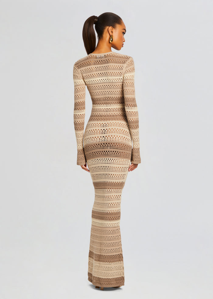 Lilith Knit Crochet Maxi Dress