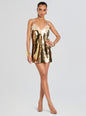 Olive Sequin Lace Dress
