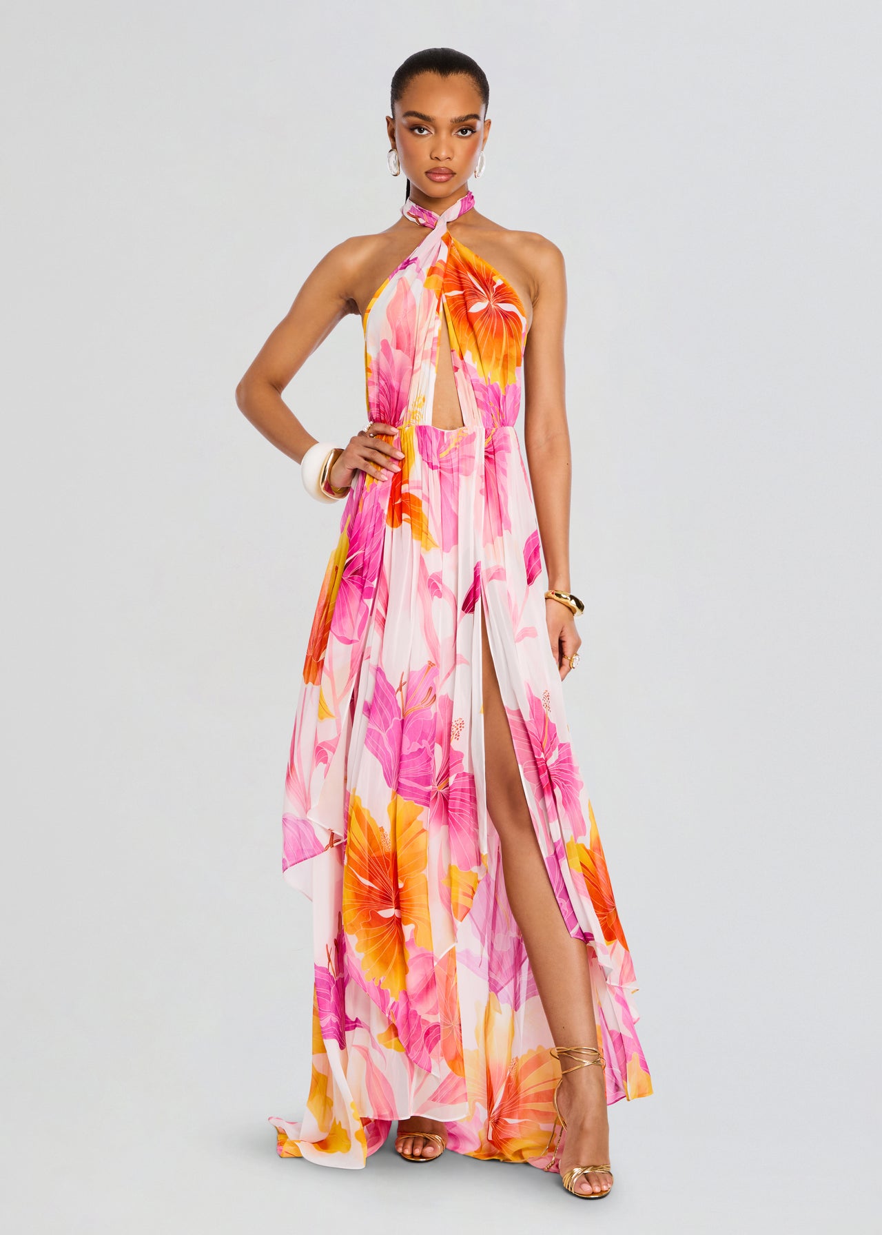 Ina Silk Chiffon Dress Retrofete Ina Silk Chiffon Dress Retrofete