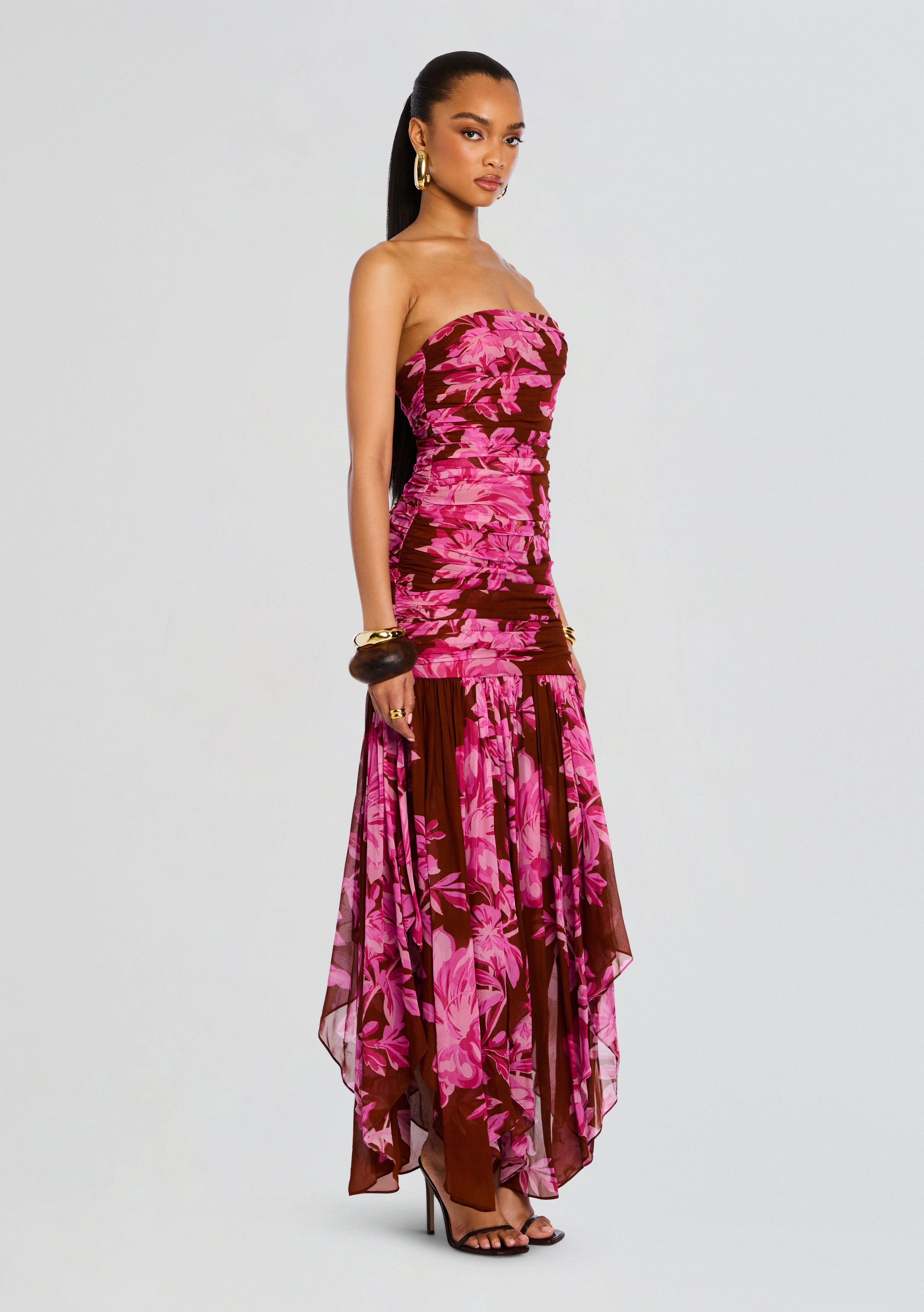 Teryn Silk Chiffon Dress – Retrofete