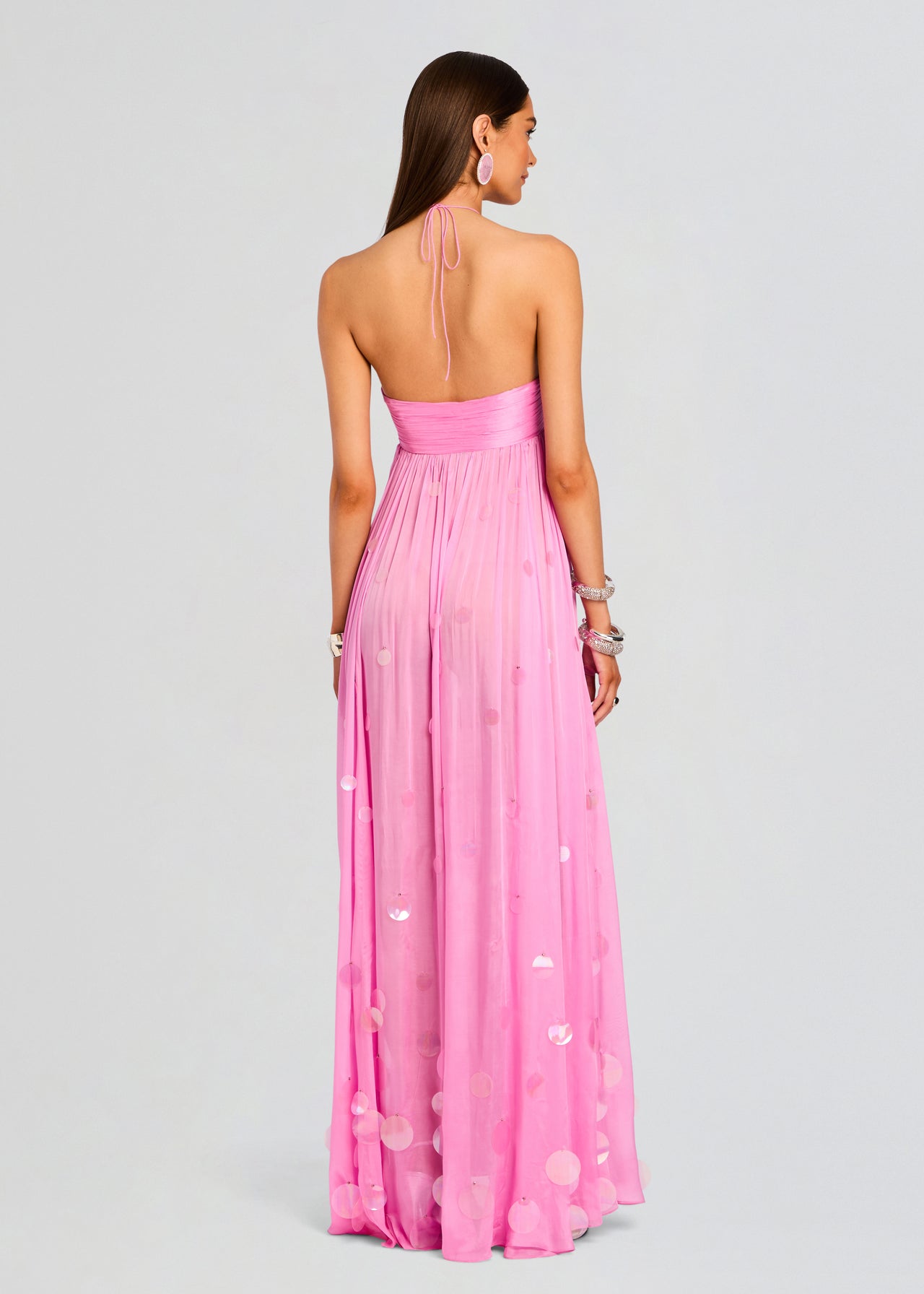mathilde sequin dress Mathilde Black Embroidered Maxi Dress, M / Black