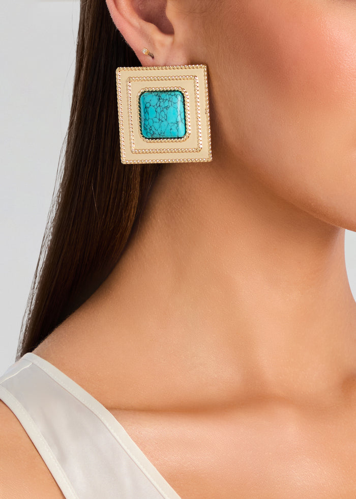 Umbriana Turquoise Earrings media 4 of 4