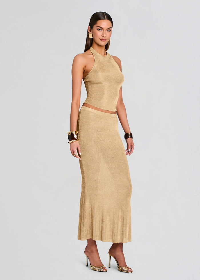 Harmony Metallic Knit Skirt media 4 of 5