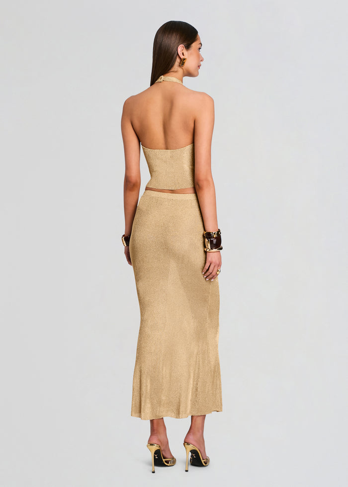 Harmony Metallic Knit Skirt media 5 of 5
