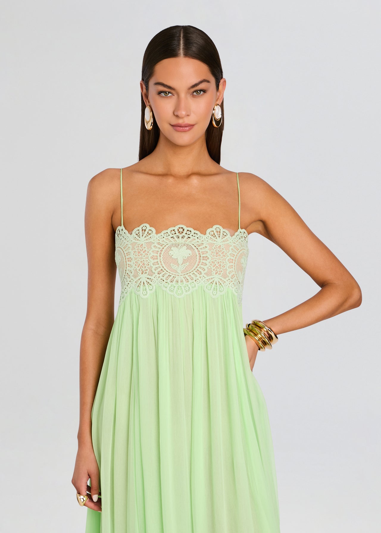 Retrofete Gypsy Dress in Green - size S Retrofete Gypsy Dress in Green - size S