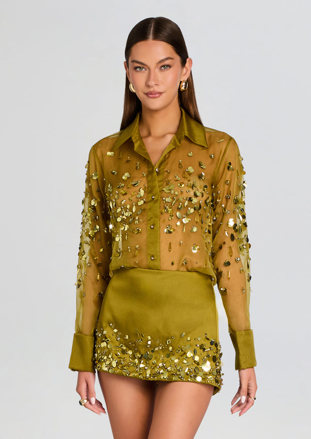 Quilly Embroidered Blouse