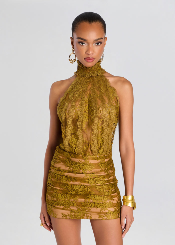 Emerald Lace Dress media 5 of 6